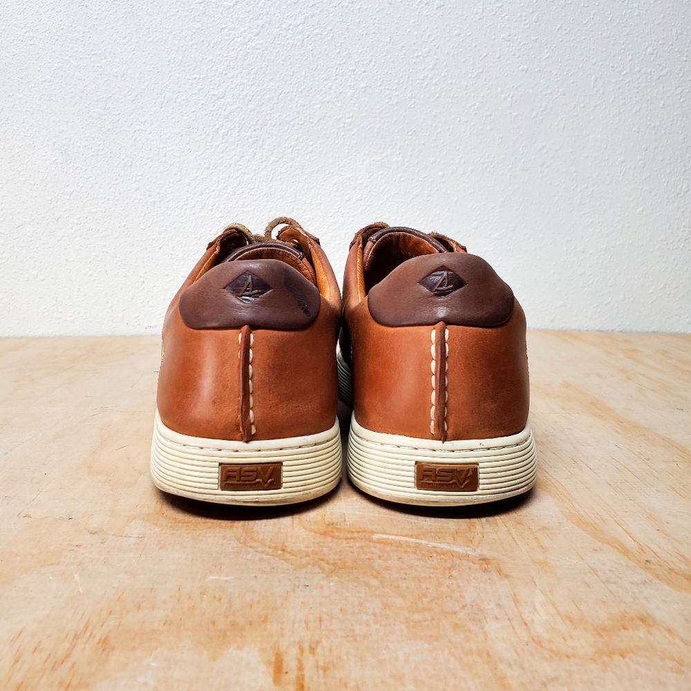 Sperry Top-Sider Tan Leather Boat Sneaker Shoes Size 11.5 M - Picture 6 of 8